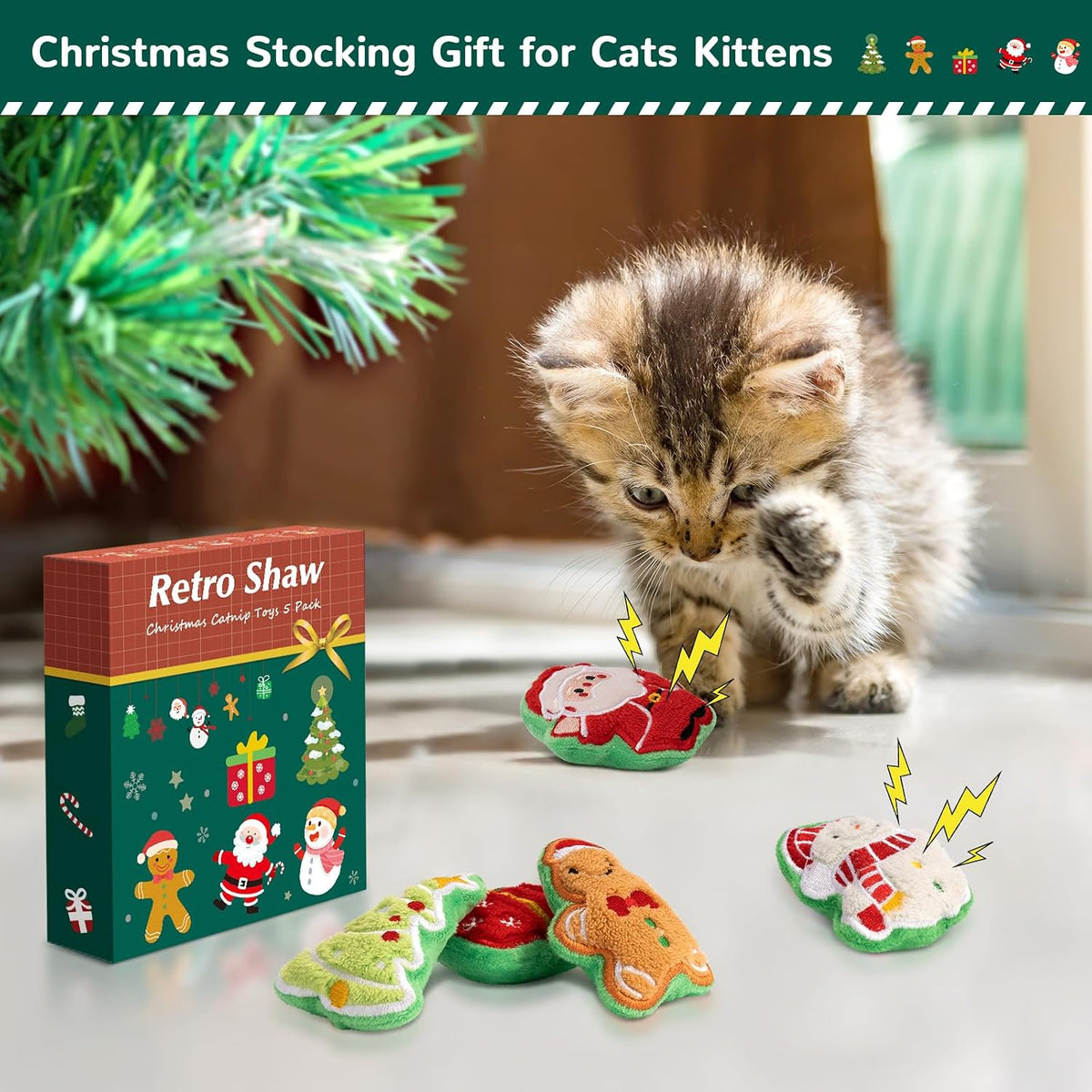 Cat Toys Pillows, Refillable Catnip Kicker Toys for Indoor Cats – Essentials for Cats - 3.0 Inches - image 3