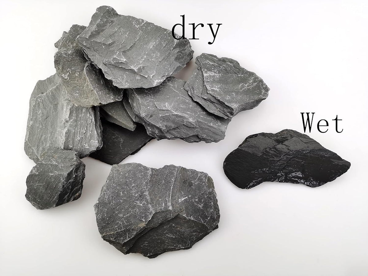Voulosimi Natural Slate Rocks PH Neutral Stone Perfect Rocks - 5-7 inch / 3.5 LB - image 3