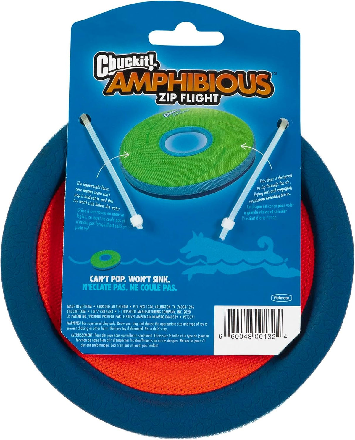 Chuckit! Zipflight Flying Disc Dog Toy, Small - image 3