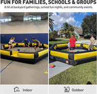 WARSUN 15 ft inflatable gaga ball pit with notched entry and built-in blower - view 15
