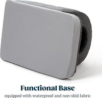 Orthopedic Dog Bed House - Dog House Indoor with Egg-Crate Foam - Tent Bed with Waterproof Lining & Nonskid Bottom, Ideal for Small Breeds & Fits 24-Inch Crate - 23"x16", Charcoal