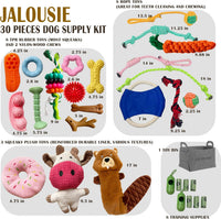 Jalousie 12 Pack Plush Animal Dog Toy - 30 PCs Gift Basket - image 2
