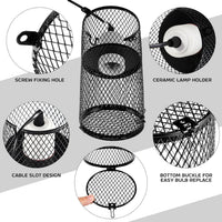 VIHOSE anti-scald metal mesh reptile heat lamp guard with bottom buckle - view 3