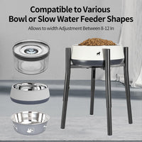 PROERR Raised Single Dog Bowl Stand for Medium Large - image 2
