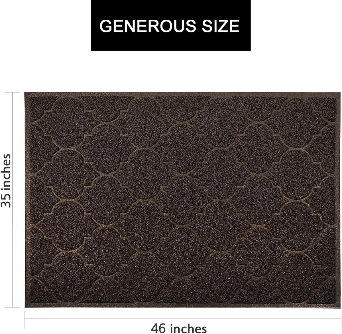 LittleTiger Cat Litter Mat, XL Super Size, Phthalate Free - Brown - image 4