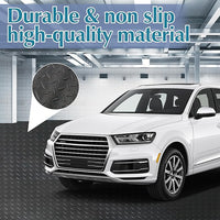 7.5 x 17 FT Garage Floor Mat,2.5 mm Thickness Diamond PVC Garage Flooring Roll, Anti-Slip Shop Floor & Parking mats for Workshop,Gym,Golf Cart Parking or Trailers