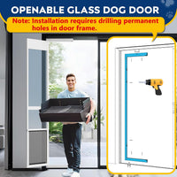 Large Dog Door for Sliding Glass Door - 96" Sliding Door / Xlarge - 1 Flap - image 3