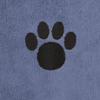Bone Dry Pet Grooming Towel Collection Absorbent Microfiber Drying Set - Stonewash Blue / 15x30" - image 3