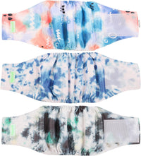 Wegreeco Washable Male Dog Belly Band - X-Large / Tie-dye, Ink