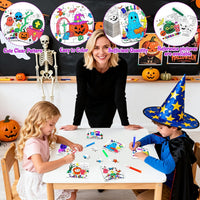 MUOUAKATE Christian Halloween crafts for kids, 24 blank coloring puzzle sets - view 40
