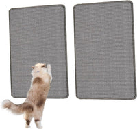 Sisal Cat Scratcher Mat with Sticky Tapes - Gray / 23.6" x 15.7" (2-Pack)