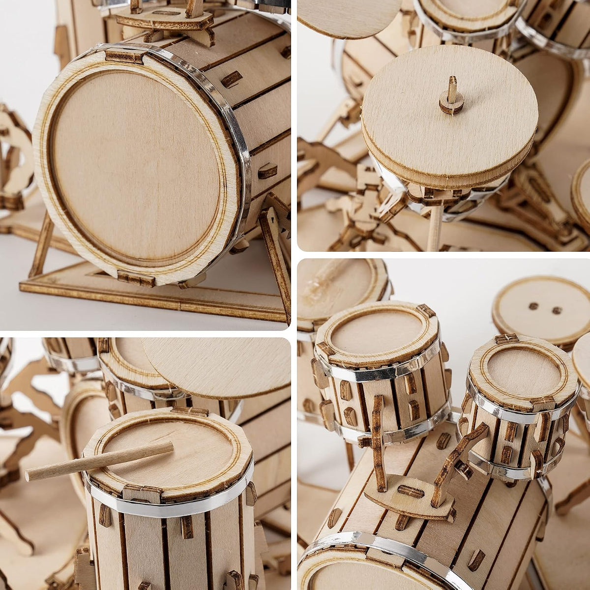 ROBOTIME Big Ben 3D wooden puzzle model with LED light - view 17