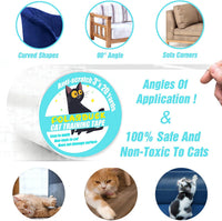 Anti Cat Scratch Tape: 4 inches x 30 Yards Cat Training Tape 100% - 3 Inches X 20 Yards - image 3