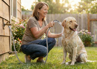 G-Promise 2 Mode Dog Shower Attachment with Extra Long Hose Adhesive - 118 Inch Hose / Chrome - image 2