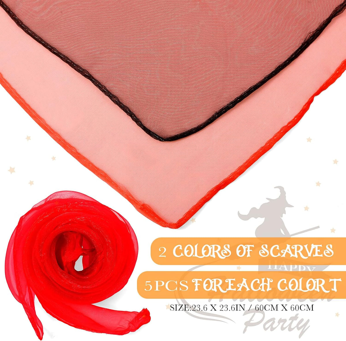Laumoi felt French berets and polyester painter scarves in assorted colors - view 7