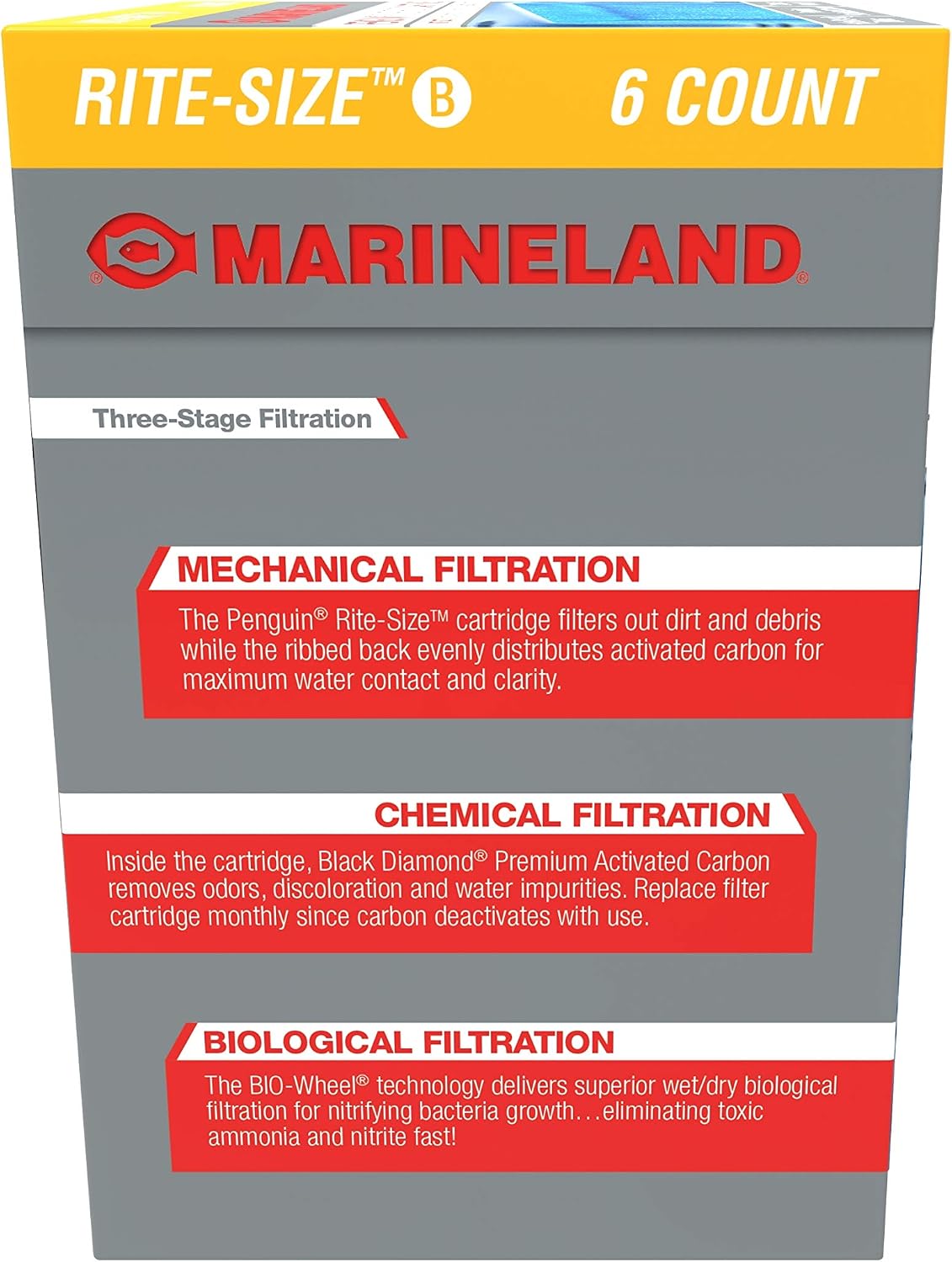 Marineland Bio-Wheel Penguin Rite-Size C Aquarium Filter Cartridge - 6-Count / Size B - image 3