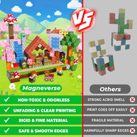 Magneverse Magnetic Blocks, Magnet Building Cubes for Boys Girls - Forest / 300 pcs - image 4