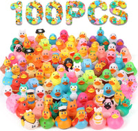 DMSKY 52 Pcs Halloween Rubber Ducks in Bulk, Assorted Styles – Fun for Kids & Family - Pack of 100