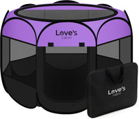 Love's cabin Pet Puppy Dog Playpen - Purple / 38.0"L x 38.0"W x 23.0"H