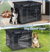 Dog Crate Cover Heavy Duty Oxford Fabric for 36-Inch Wire Crates – Essentials for Dogs - Black / 42.0"L x 28.0"W x 30.0"H - image 2