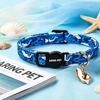 ARING PET 2 Pack Cat Collar-Cute Cotton Cat Collar Breakaway - Summer Ice Pop & Whale - image 4