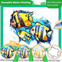 25 Pack Dementia Products for Elderly Reusable Water Doodle Coloring - Water Painting Kit / 25pack-A - image 3