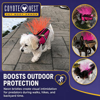 Coyotevest Coyotewhiskers Protective Nylon Dog Harness Bristles - Orange - image 2