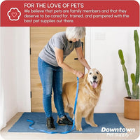 My Doggy Place Microfiber Dog Mat for Muddy Paws, 60" x 36" Faded Denim - Non-Slip, Absorbent and Quick-Drying Dog Paw Cleaning Mat, Washer and Dryer Safe - X-Large/Runner