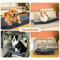 EMPSIGN Dog Bed Mat Crate Pad Mattress, Ultra Soft Pet Kennel - Grey / M(29"*18"*3") - image 4