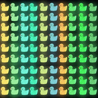 DULEFUN 150 mini resin animal and duck figurines in bright colors - view 2