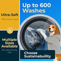 4 Pack Washable Pee Pads for Dogs 34"x36" - White / 6 Pack - 34x36 - image 2