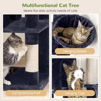 Globlazer F66 Corner Cat Tree - Dark Grey / 66 inch - image 3