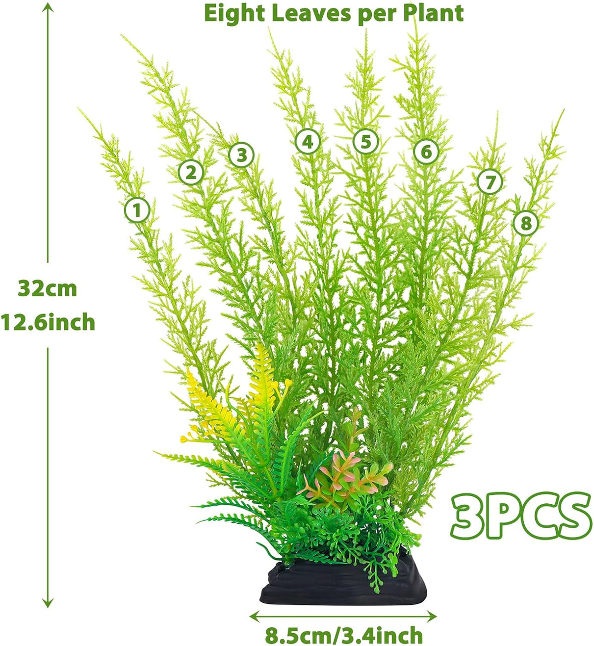 QUOZUO Fish Tank Accessories Large Plants - image 2