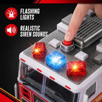 14" RC Fire Truck Big Remote Control Toy Fire Truck for Kids – Fun for Kids & Family - image 3