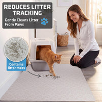 Drymate Cat Litter Box Mat, Litter Trapping Mat - Beige / 29x36 Inch (Pack of 1) - image 2