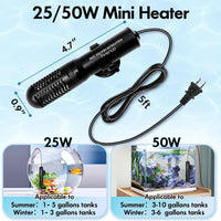 Orlushy Submersible Aquarium Heater - 25W - image 2