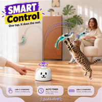 Interactive Cat Toys for Indoor Cats - White - image 4