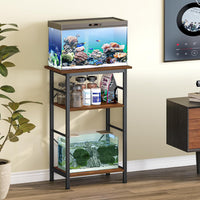 Snughome 10-20 Gallon Fish Tank Stand - Rustic Brown / 10 Gal-3 Tier - image 4