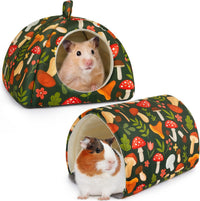 Bienbee Guinea Pig Hideout - Green Mushroom / Small(7.3"L x 7.3"W x 6.7"H)
