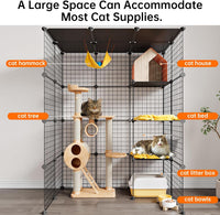 Extra Large Cat Cage, 4-Tier Catio - 41.3"L x 27.6"W x 55.1"H - image 4