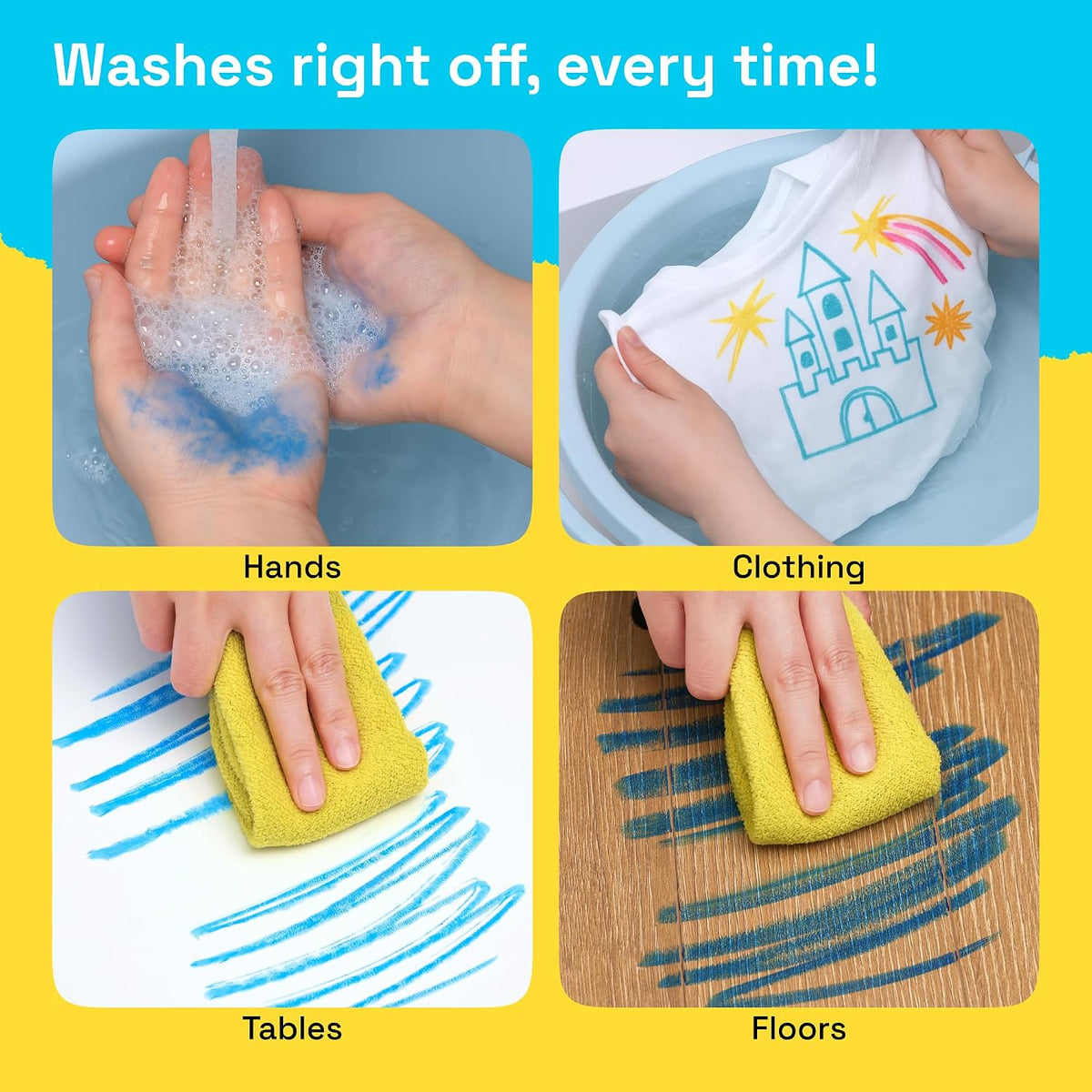 ARTISTRO 100% Washable Tempera Paint Sticks for Kids - 6 Colors - image 3