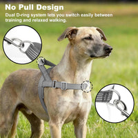 No Pull Dog Harness with Handle - Grey / M - image 2