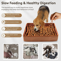 FunFurry Snuffle Mat for Dogs, Dog Puzzle Mat - Brown / 17" X 15" - image 4