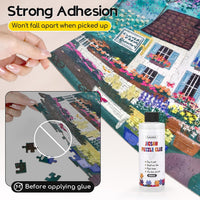 YAKAMOZ Jigsaw Puzzle Glue Clear, Quick Drying with Scraper - 400ml - image 3