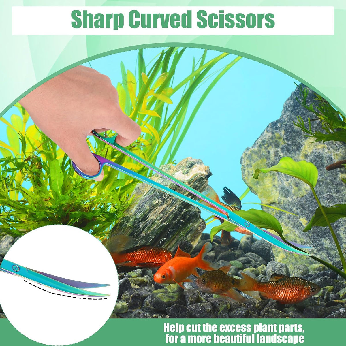 Aquarium Aquascape Tools Kit - 12.5in / Corlorful - image 3