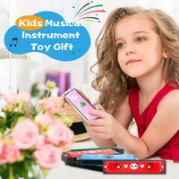 Restroma 30 pack of cartoon harmonicas with 16 holes in a double row, mixed colors - view 5