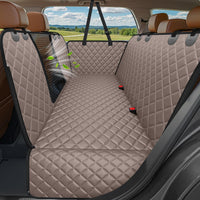 URPOWER 4 in 1 Dog Car Seat Cover for Back Seat - Khaki / X-Large