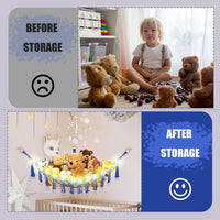 CERETIA Stuffed Animal Hammock Large Corner Plushie Net Storage - Royal Blue / Large-(Package of 1) - image 4