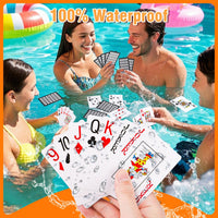 Teskyer Waterproof Plastic Playing Cards, 2 Decks, Large Index – Fun for Kids & Family - 1 Pack - BK (Large Index) - image 2