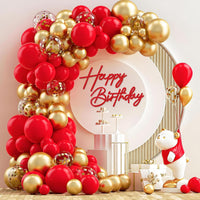 Happy Birthday Sign for Backdrop - Felt / Red - image 3